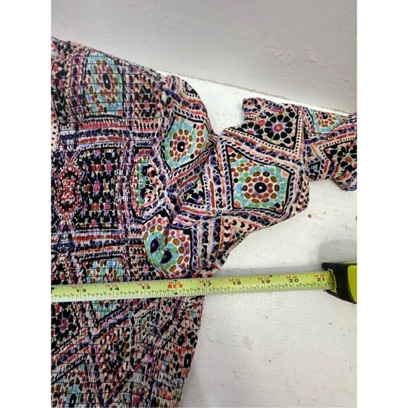 Maeve Anthropologie Tiled Amethyst Smocked Dress Size S - Picture 8 of 8